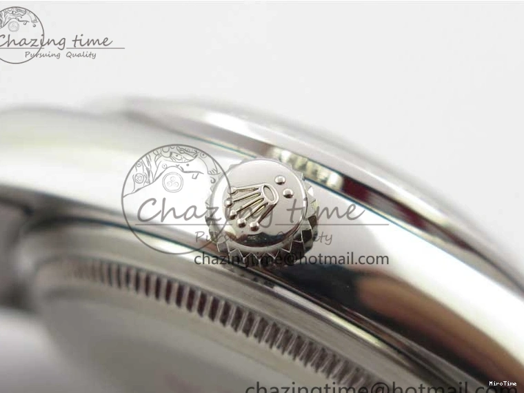 MiroTime 0402 Datejust 31mm 278275 SS Crystal Bezel BP Maker Best Edition Pink Roman Dial Crystal @6 on SS President Bracelet Contemporary 3082